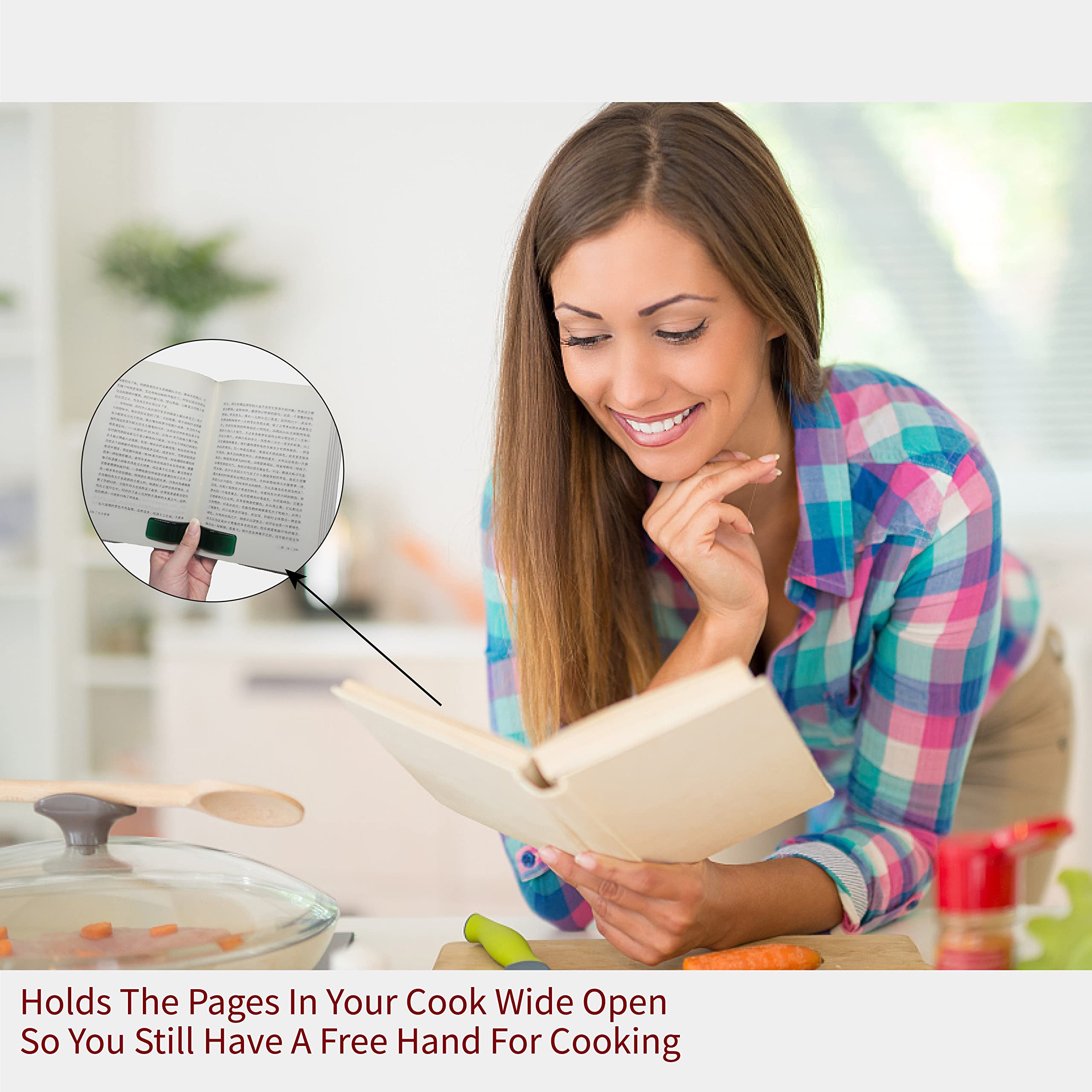 Finger Book Holder for Reading in Bed - Thumb Book Page Holder & Opener - Perfect Book Accessories for Book Lovers - Ideal for Reading in Bed, Travel, or Relaxing with a Book