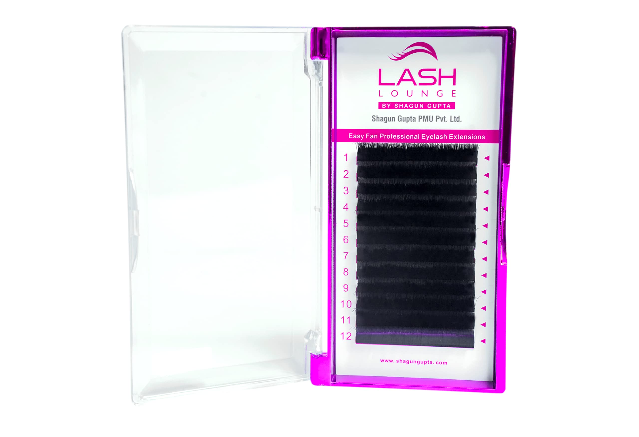 Lash Lounge Easy Fan Eyelash Extensions - 0.7D Curl 14mm Natural Volume Lashes for Dramatic Eye Look | Perfect for Weddings, Parties & Special Occasions