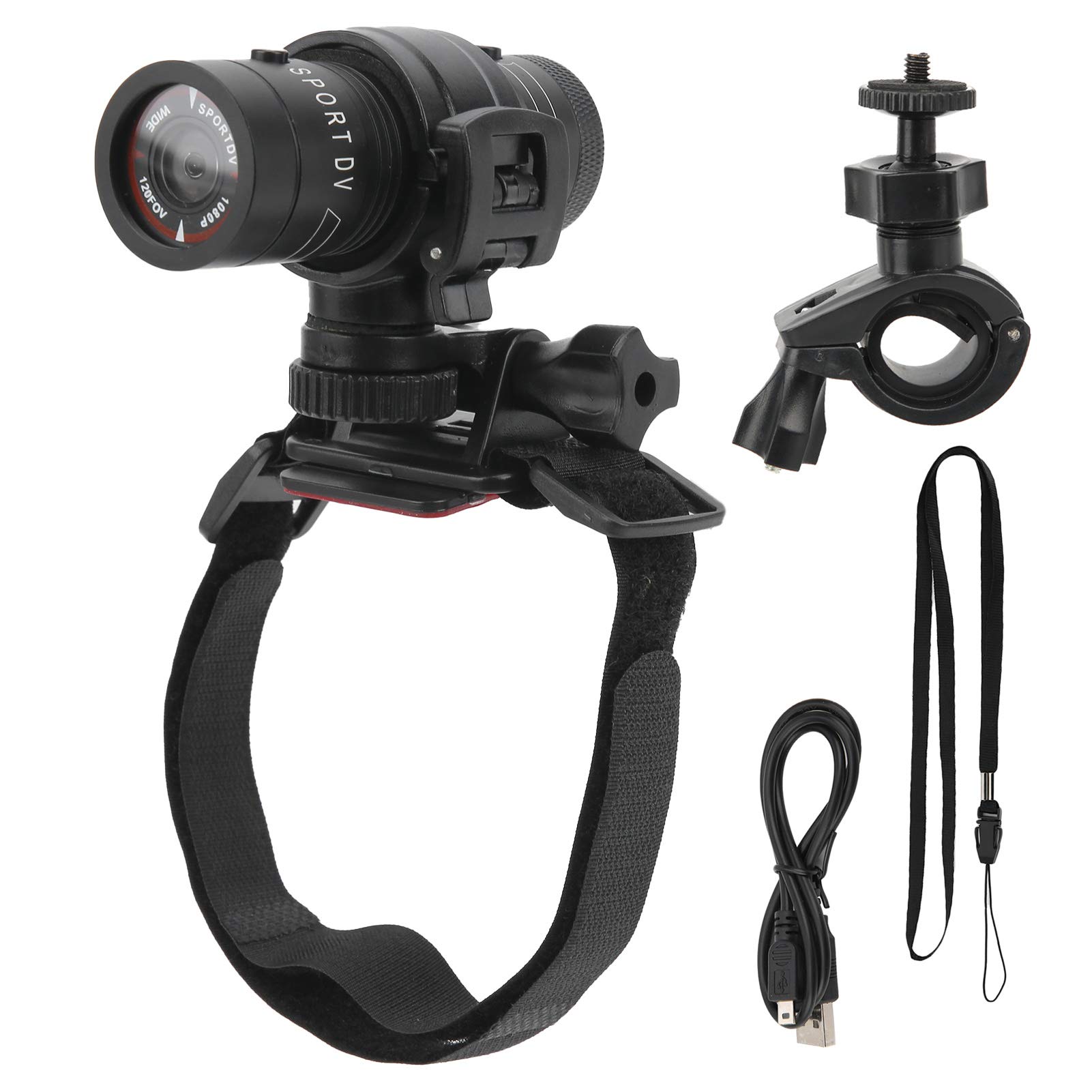 Tbest CK Riding Helmet Camera - 1080P Full HD Waterproof IPX4 Bike & Motorcycle Video Recorder with Helmet Mount for Cycling, Mountain Biking & Action Sports