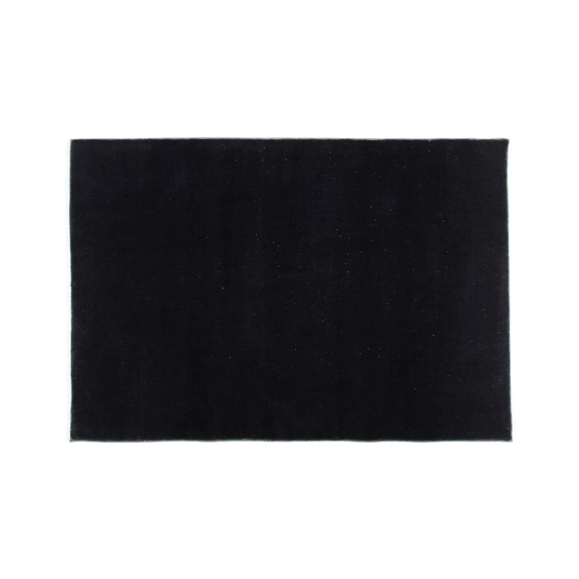 Sparkle Glitter Rug S 1400 x 1000mm Dark Gray - Soft Shaggy Floor Mat for Bedroom, Living Room, Kids Play Area & Home Decor