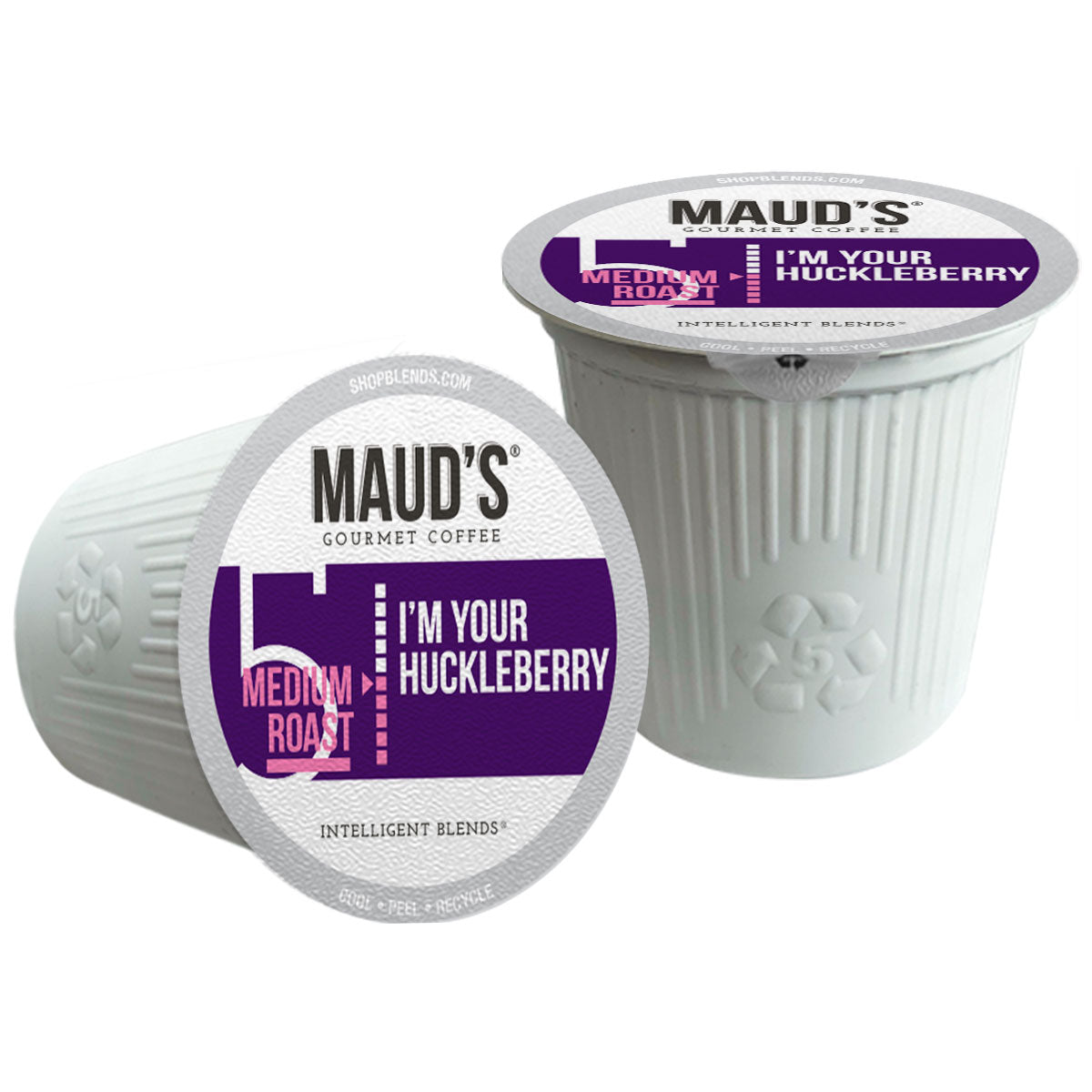 Premium Maud's Huckleberry Flavored Coffee Pods - 100% Arabica K-Cup Compatible Pods for Keurig Brewers - Perfect for Breakfast, Office or Gift Giving