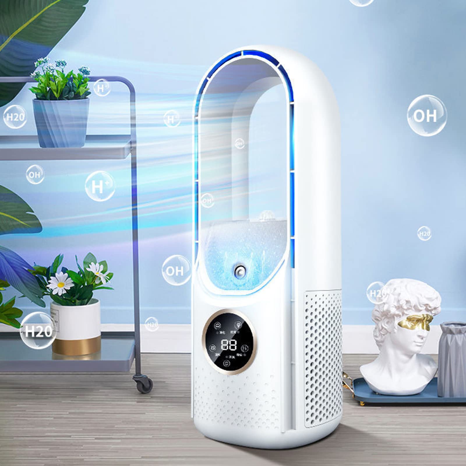 Portable Air Conditioner Fan - 6 Speeds for Room, Office & Dorm Cooling