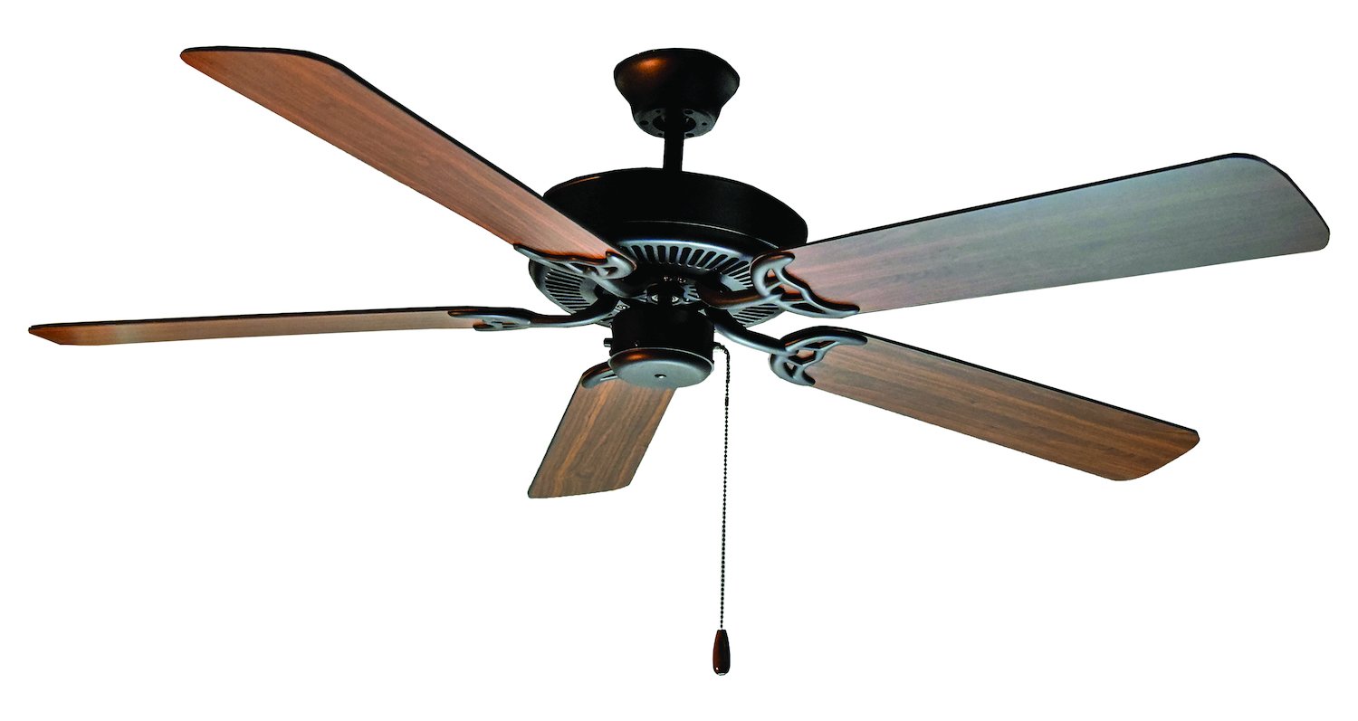 Basic-Max Indoor Ceiling Fan with Remote Control - 52 Inch Quiet DC Motor - Energy Efficient LED Light Kit - Perfect for Bedroom, Living Room & Office (White)