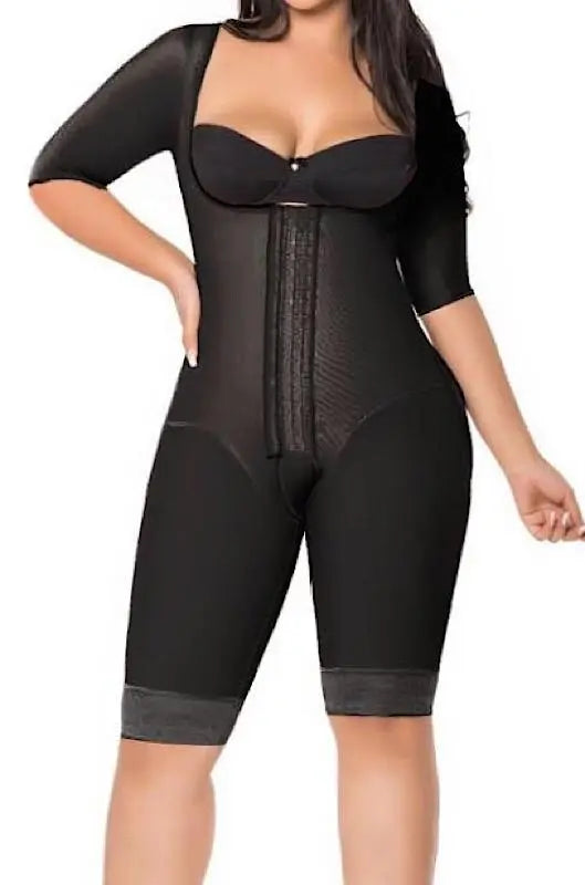 Post-Surgery Stage 2 Colombian Faja with Sleeves #0310 - Compression Garment for Tummy Tuck, Liposuction & Body Shaping Recovery