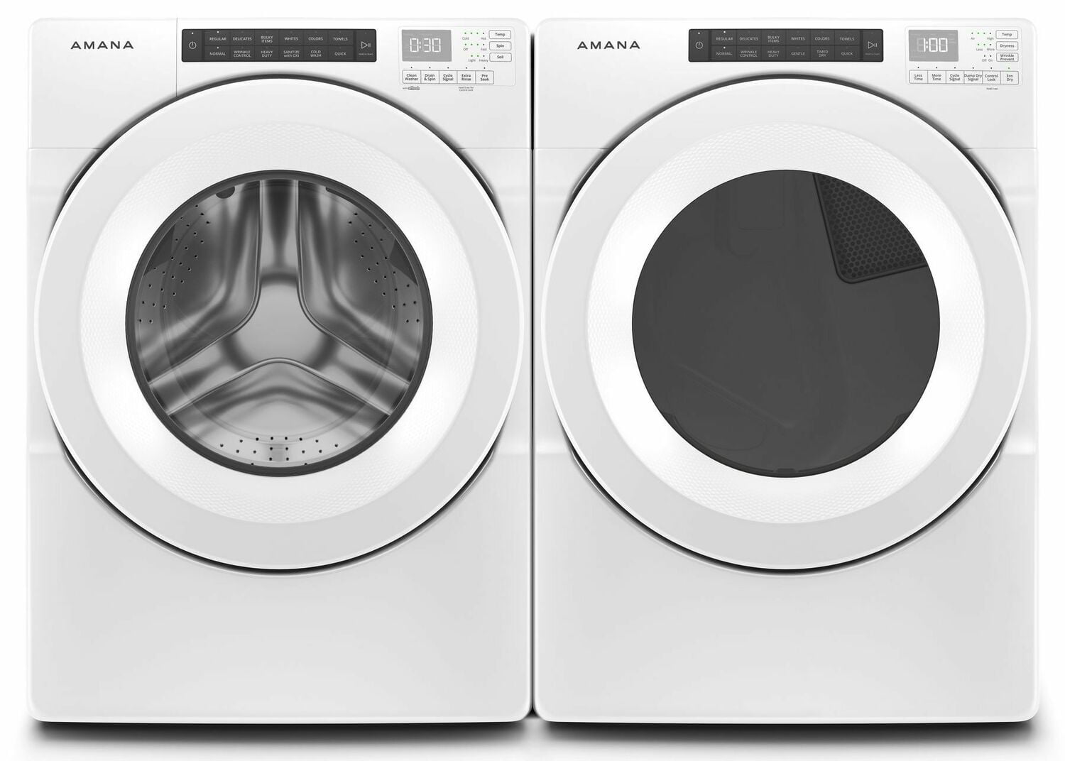 Amana NED5800HW 7.4 Cu. Ft. Front Load Electric Dryer with Sensor Drying Technology - White | Perfect for Laundry Rooms & Apartments | Energy Efficient & Space Saving