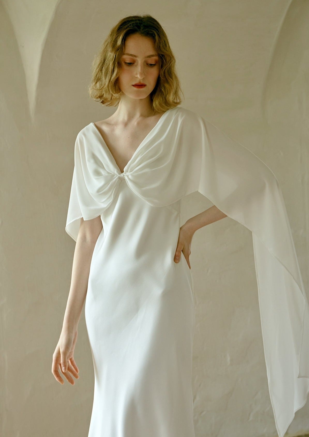Custom Wedding Gown | Elegant Bridal Dress for Bride | Perfect for Church Ceremony, Beach Wedding & Reception Party