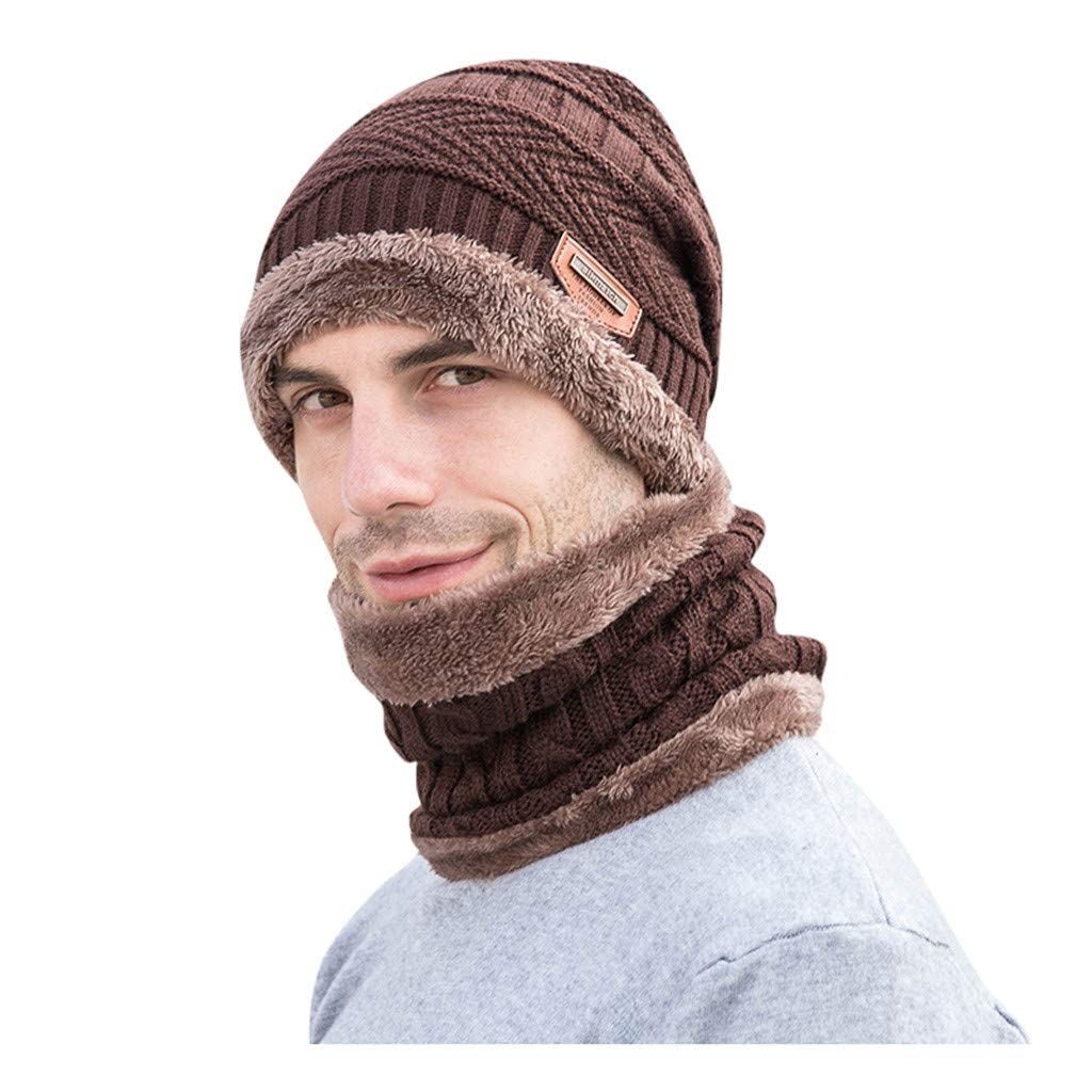 Warm Winter Beanie Hat and Scarf Set for Men & Women - Fleece Lined Knit Skull Cap with Neck Warmer - Perfect for Skiing, Snowboarding & Cold Weather Activities
