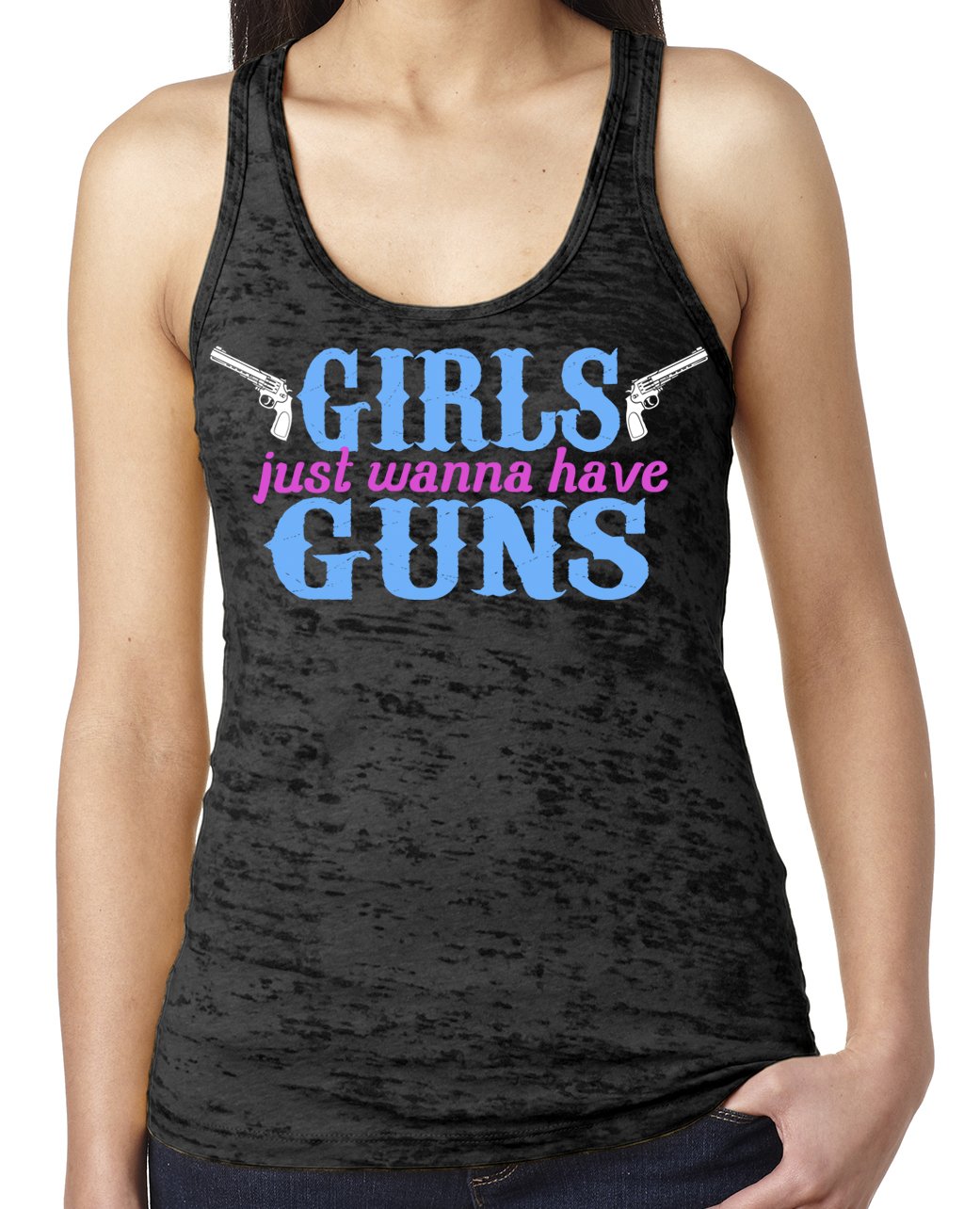 SoRock Women's Burnout Tank Top - 