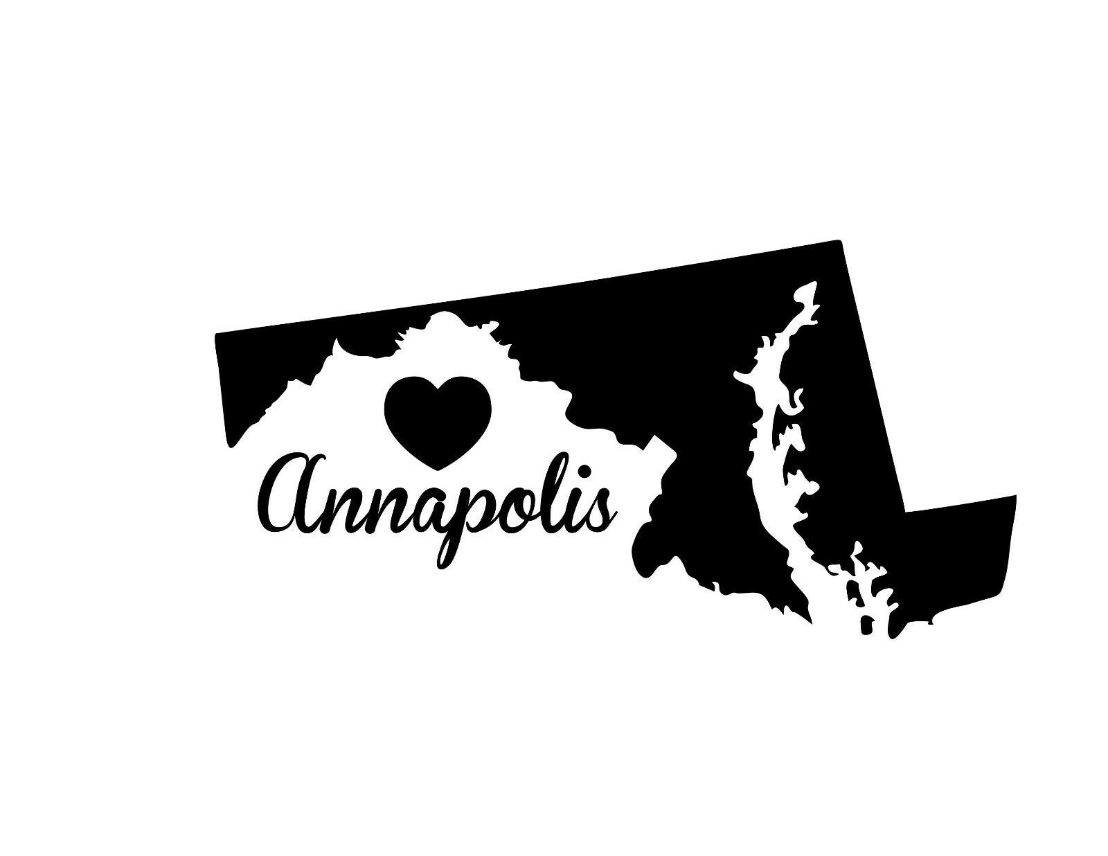 Annapolis Maryland Double Sided Stainless Steel Keychain - Durable Key Ring Holder with Car Key Finder for Easy Identification | Perfect for Home, Office & Travel Organization