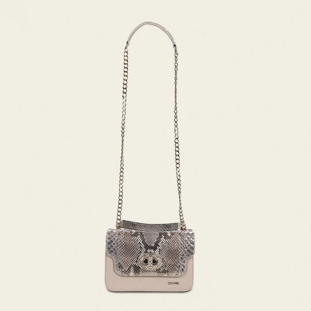 BOD0MPH Women's Fashion Python Print Handbag - Stylish Cuadra Bone Dress Clutch for Evening Parties & Special Occasions