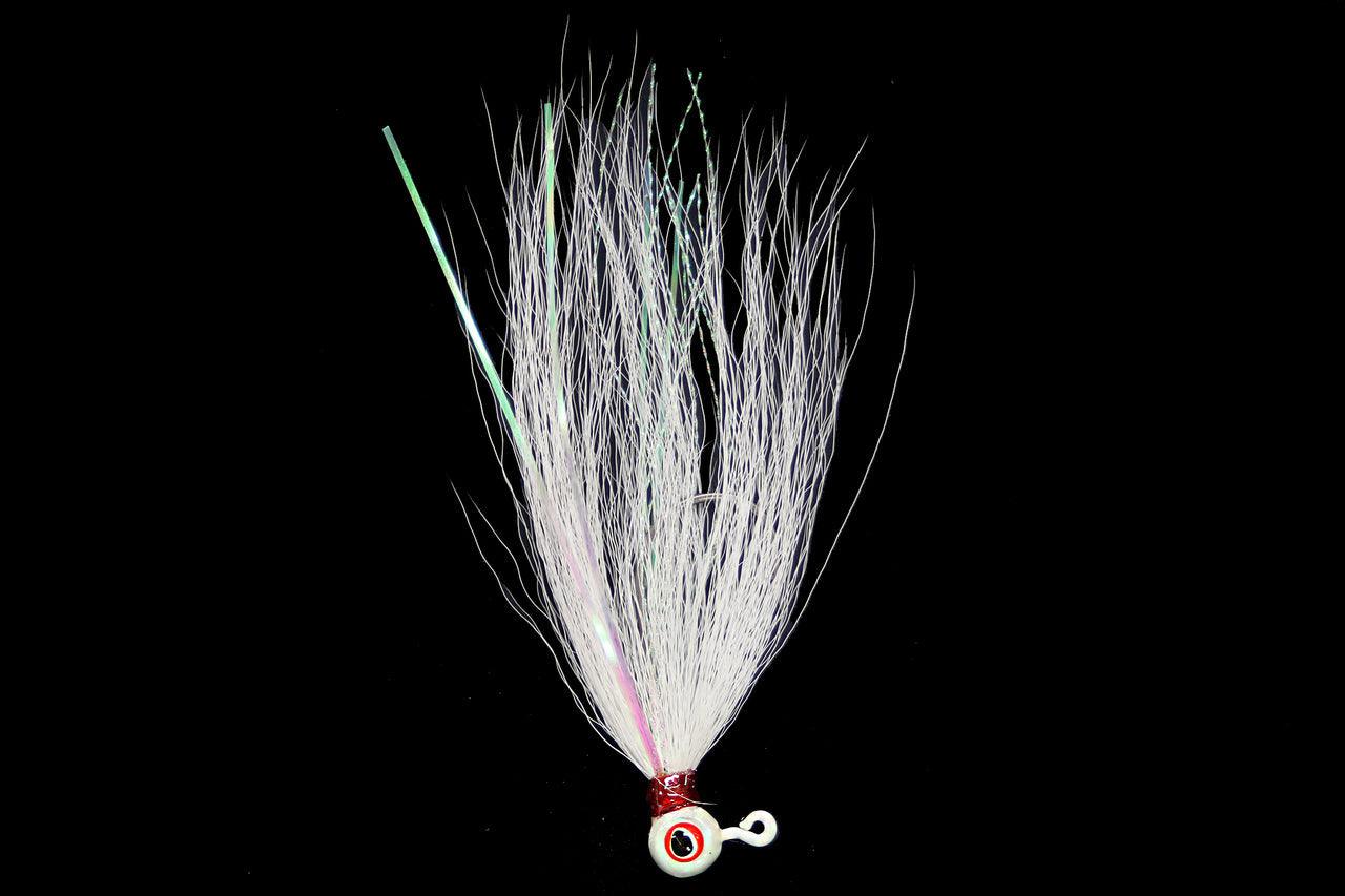 Jigging World Power Ball with Bucktail Teasers - Premium Saltwater Fishing Lures for Striped Bass, Fluke & Bluefish | Ideal for Offshore, Inshore & Pier Fishing