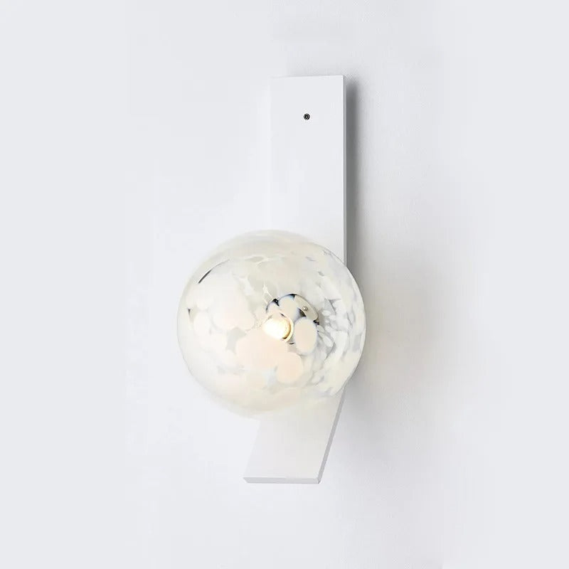 Modern Soot Glass Bedside Table Lamp - Dimmable Touch Control Night Light for Bedroom, Living Room, Nursery - Warm White LED Lighting for Reading & Relaxation
