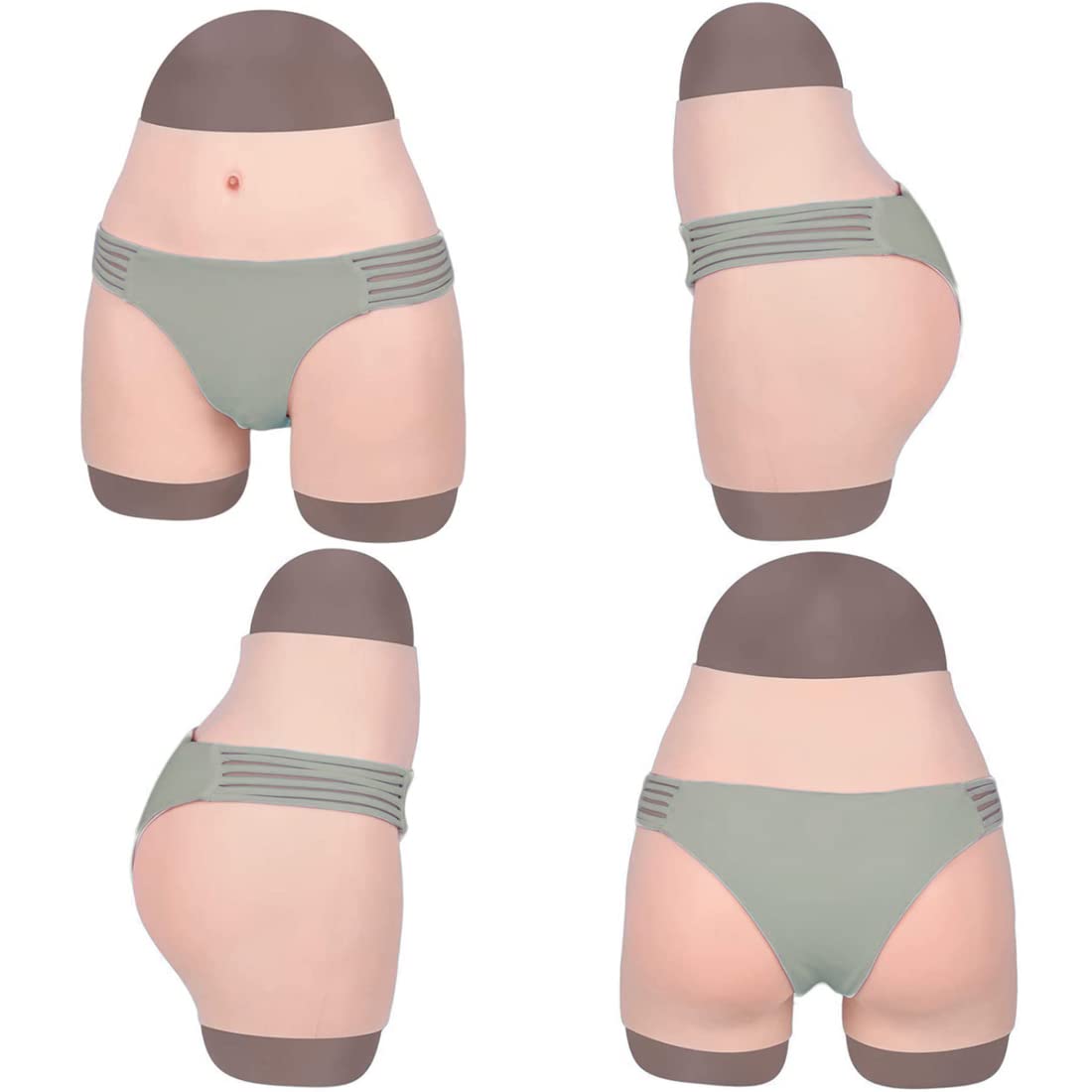 Premium Silicone Butt Lifter Hip Enhancer Underwear for Crossdressers & Transgender - Natural Lift & Shaping - Large Size (Fair Skin Tone) - Perfect for Drag Shows, Cosplay & Body Contouring