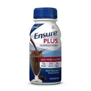 Abbott Ensure Plus Nutrition Shake - Rich Dark Chocolate Flavor, 8 oz Ready-to-Drink Bottles (Pack of 24) | High Protein Meal Replacement for Adults & Seniors | Perfect for Weight Management, Recovery & On-the-Go Nutrition