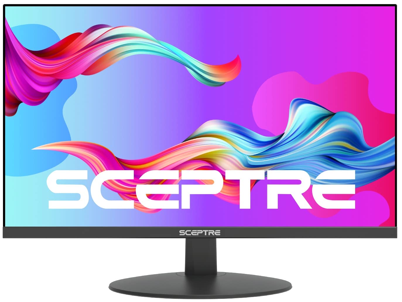 Sceptre 24-Inch IPS LED Monitor 1080p Full HD 75Hz - HDMI VGA Ports with Built-in Speakers, Black (E248W-FPT) - Perfect for Home Office, Gaming & Business Workstations