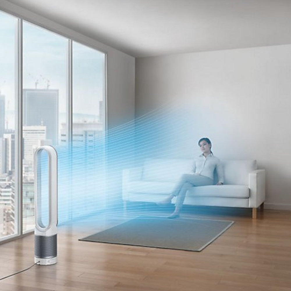 Refurbished Dyson TP02 Air Purifier & Fan Tower - Excellent Condition with 1 Year Warranty | Official Dyson Outlet | Perfect for Bedroom, Office & Home Air Circulation