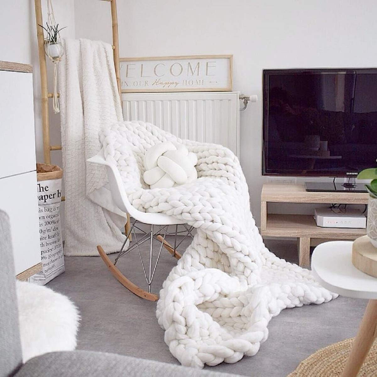 Chunky Knit Blanket Large 48