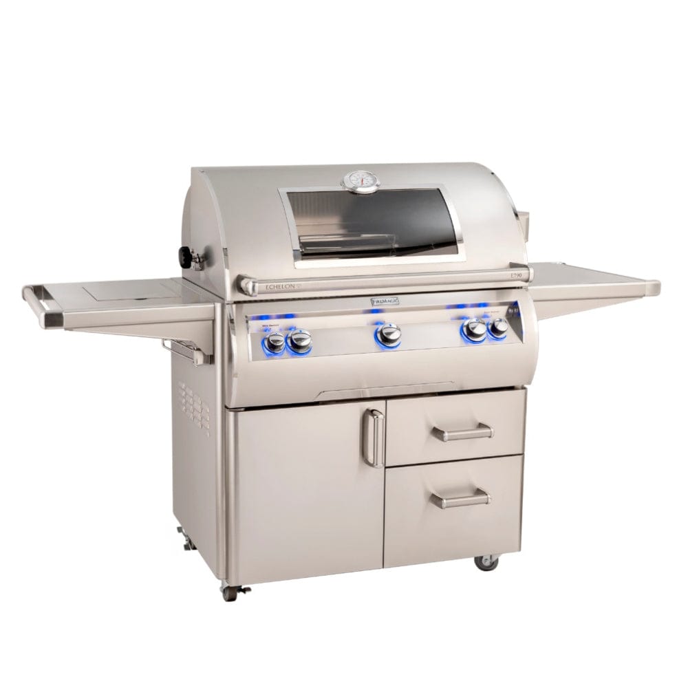 Fire Magic Echelon E790s 79-Inch Portable Gas Grill with Analog Thermometer & Viewing Window - Perfect for Outdoor BBQs, Camping, and Backyard Parties
