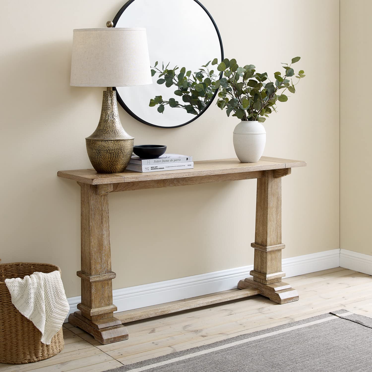 Rustic Brown Southwestern Style Sofa Console Table - 30.25
