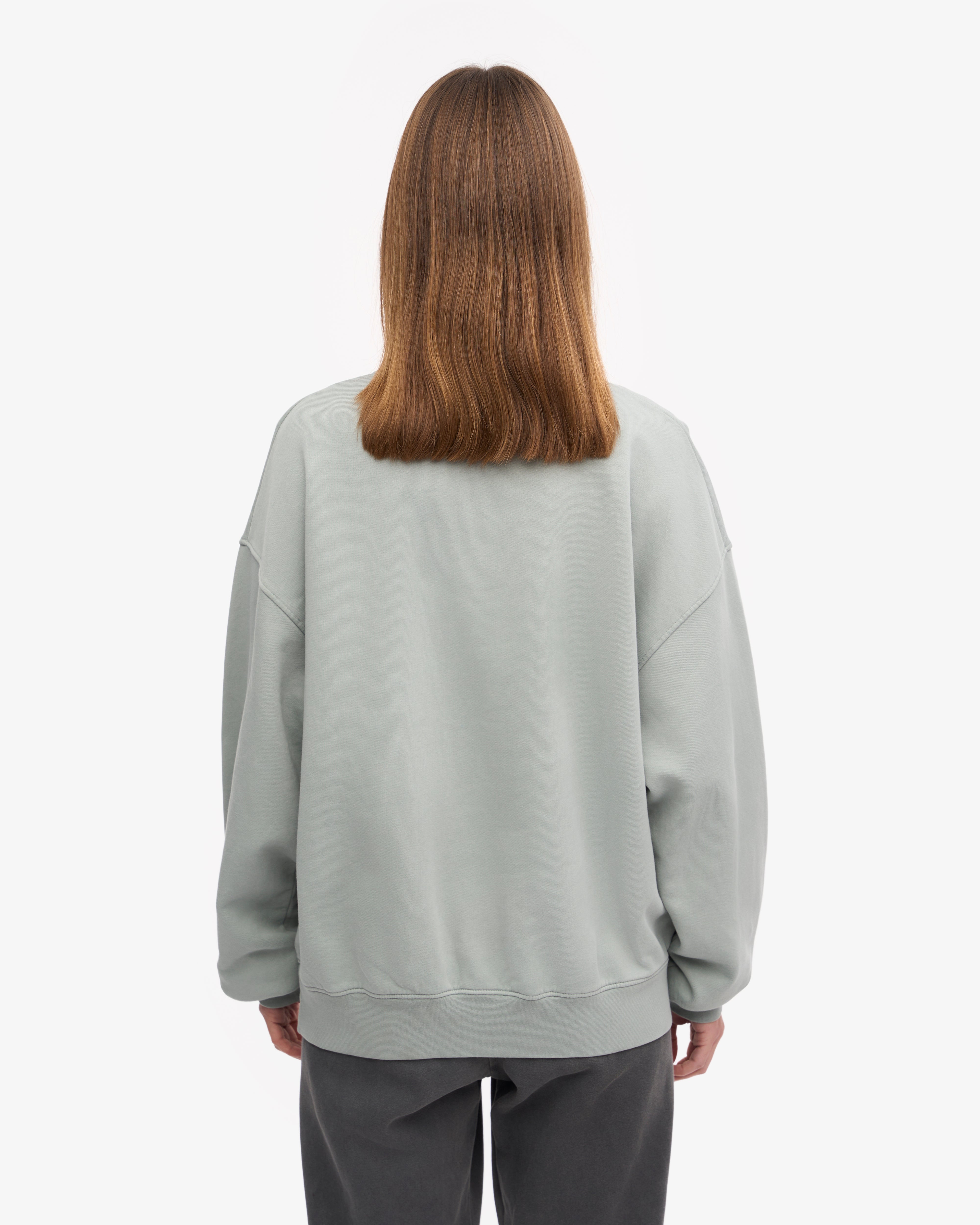 Organic Oversized Crewneck Sweatshirt - Soft & Comfortable Steel Blue Pullover for Men & Women | Perfect for Casual Wear, Loungewear & Street Style Fashion