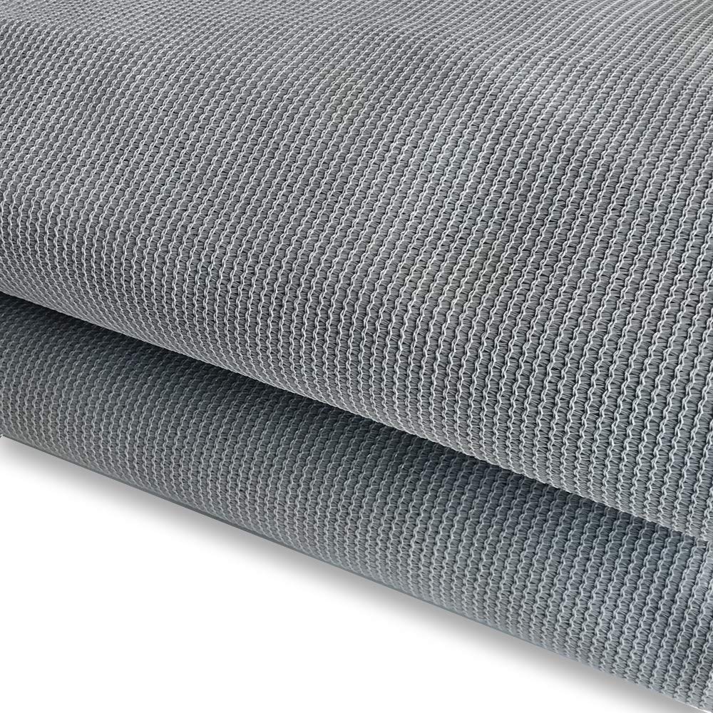 Alion Home 3x20FT Grey Privacy Screen for Backyard Fence, Pool, Deck, Patio & Balcony - Includes Zip Ties | Outdoor Privacy Panel for Shade, Wind Protection & Decorative Screening