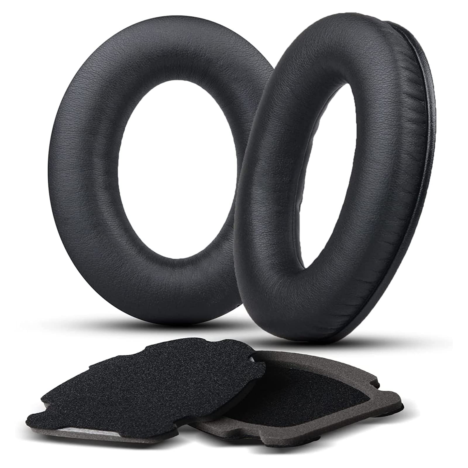 Bose Aviation A20 Replacement Ear Pads - Premium Leather Memory Foam Cushions Compatible with Bose A10 & A20 Headsets - Durable & Comfortable for Long Flights (Black) - Perfect for Pilots, Aviation Enthusiasts & Professional Use