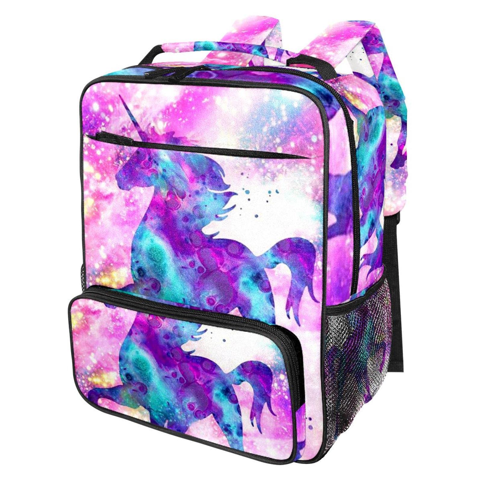 Waterproof Travel Backpack for School & Laptop - Unicorn Galaxy Print Bookbag for Teens, Girls & Boys | Perfect for College, Commuting & Weekend Trips