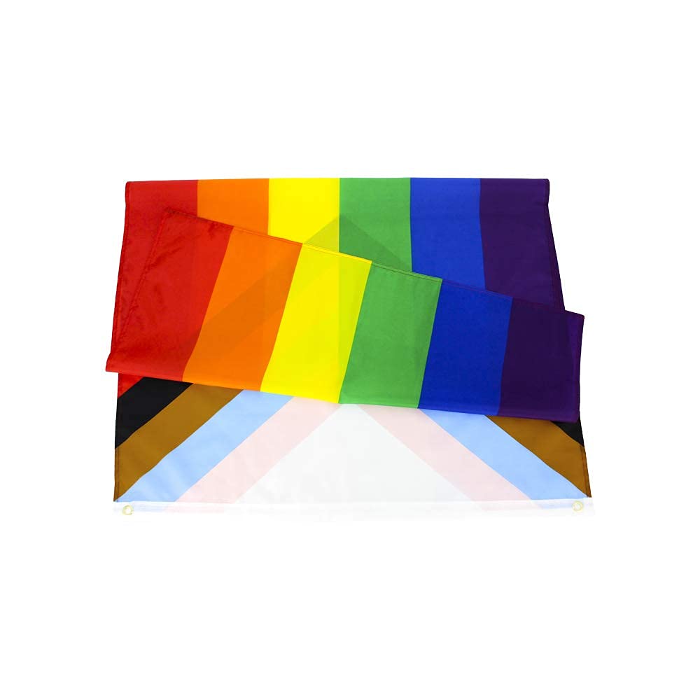 50 Pcs Rainbow Pride Flags 3x5 Ft - LGBT Progress Flag for Gay Pride Parades, LGBTQ+ Community Support, Outdoor & Indoor Decor - Wholesale Bulk Pack by Flaglink