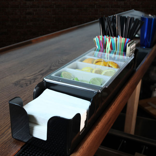 Premium Bar Center with 1 Pint Inserts - Perfect for Home Bars, Parties & Commercial Use
