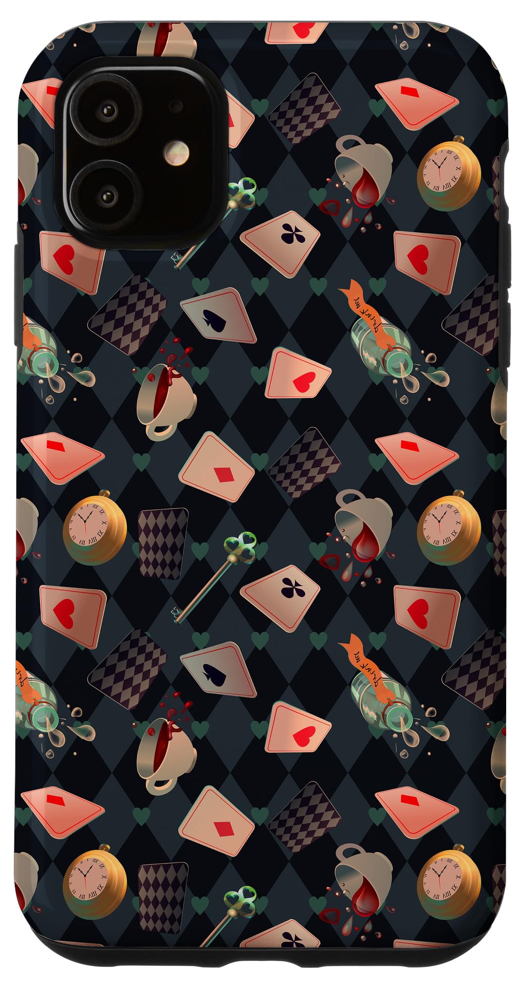 iPhone 11 Case - Cute Alice in Wonderland Fairytale Design Protective Cover | Perfect Gift for Disney Fans, Women & Teens | Great for Daily Use, School & Travel