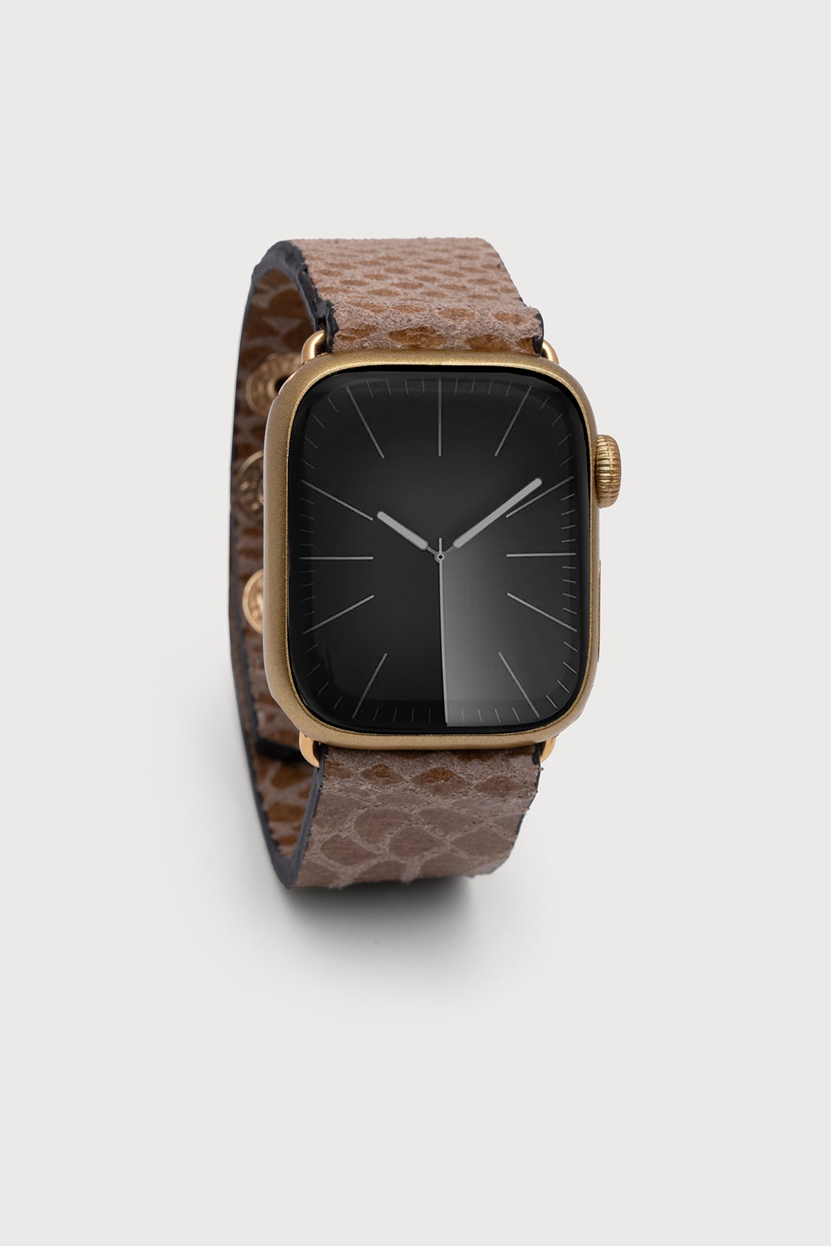 Genuine Leather Snake Print Apple Watch Band - Stylish & Durable Replacement Strap for Workout, Office & Everyday Wear