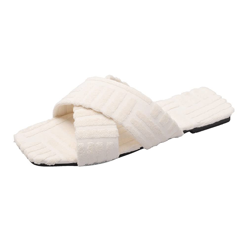 Cozy Women's Fleece Slippers - Indoor/Outdoor House Shoes with Non-Slip Sole for Home, Office & Travel Comfort