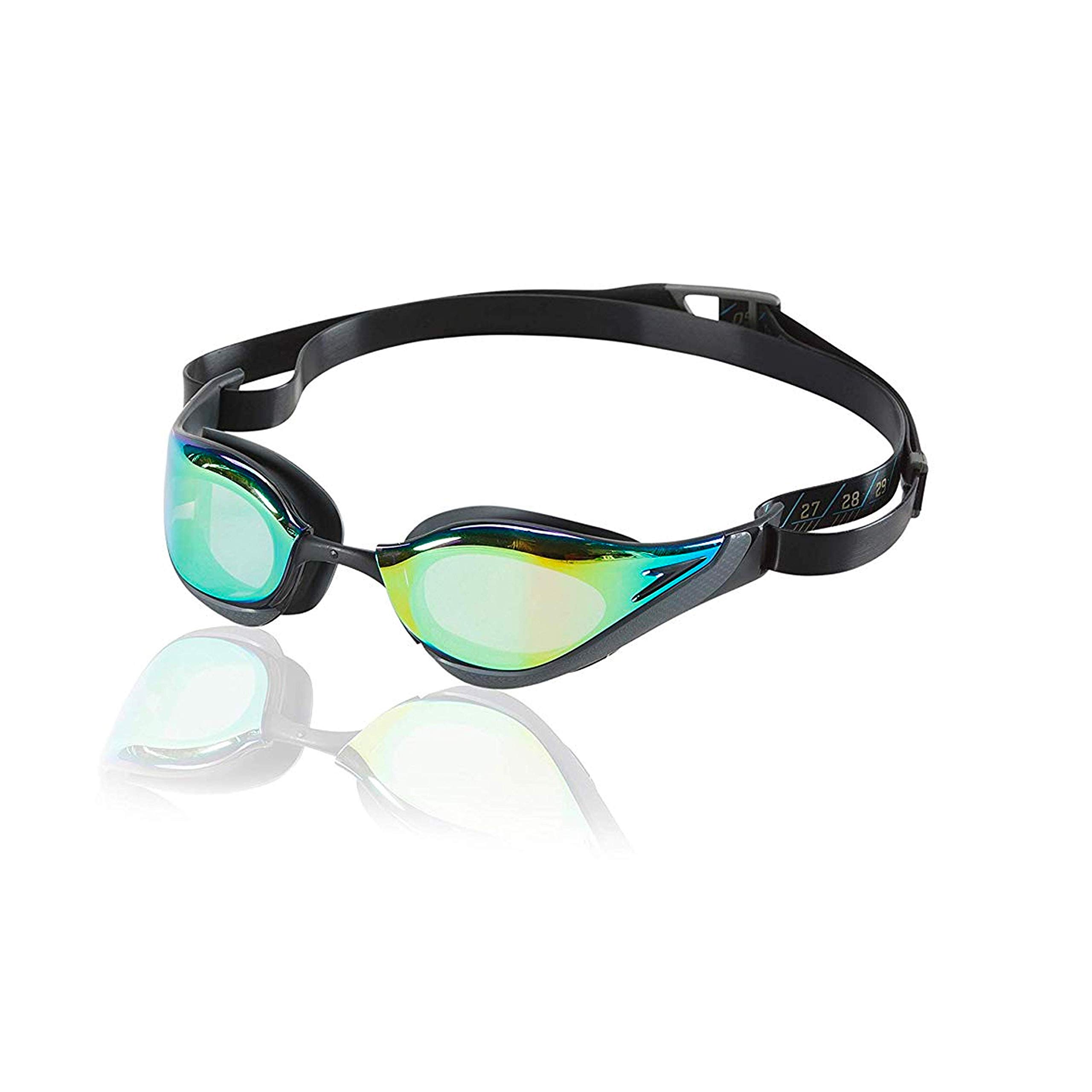 Speedo Unisex Adult Mirrored Fastskin Pure Focus Swim Goggles - UV Protection & Anti-Fog for Competitive Swimming, Triathlon & Pool Training