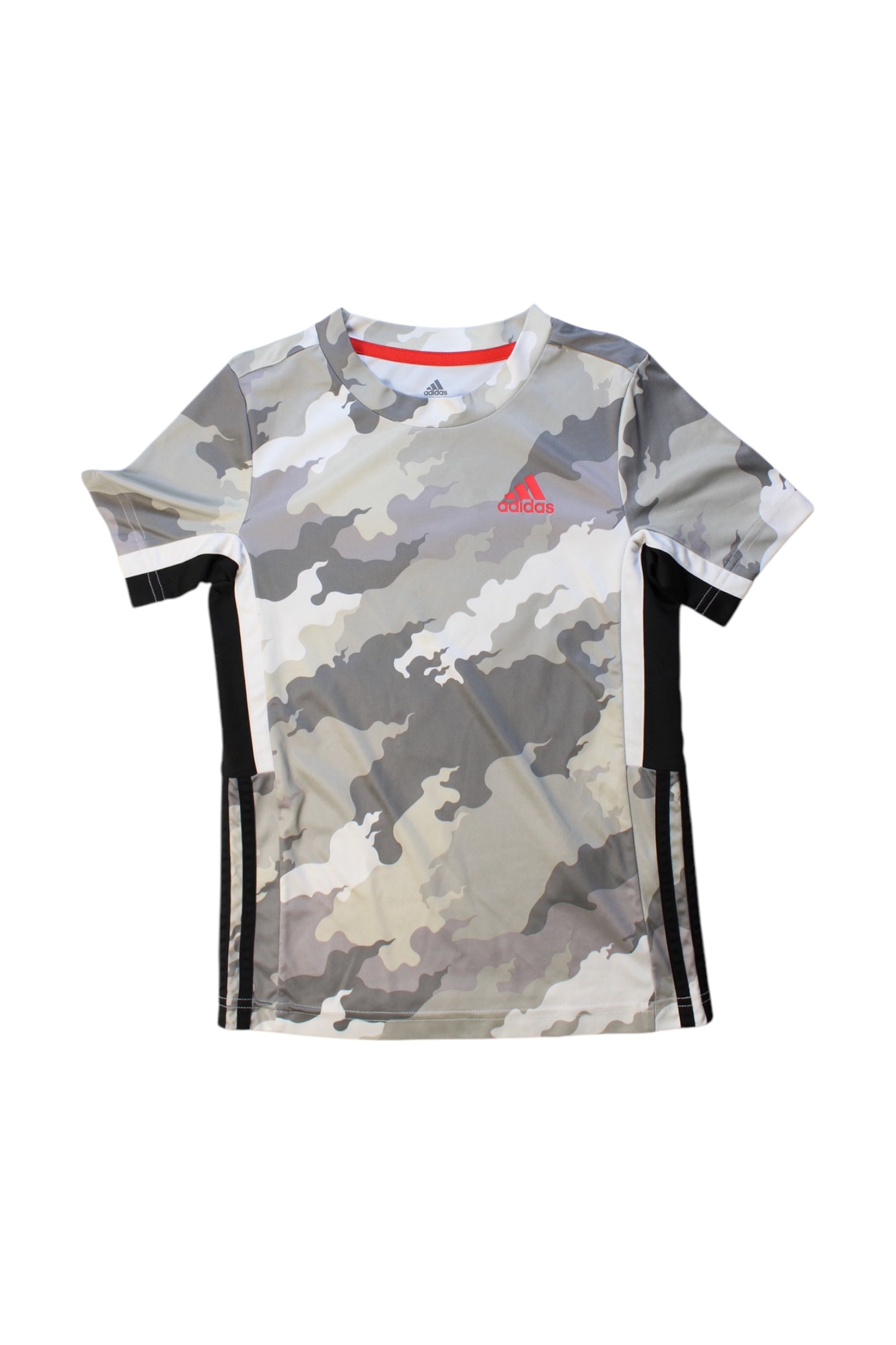 Adidas Camo Short Sleeve T-Shirt for Boys Age 7 - Comfortable Cotton Kids Shirt for Sports, School & Outdoor Play