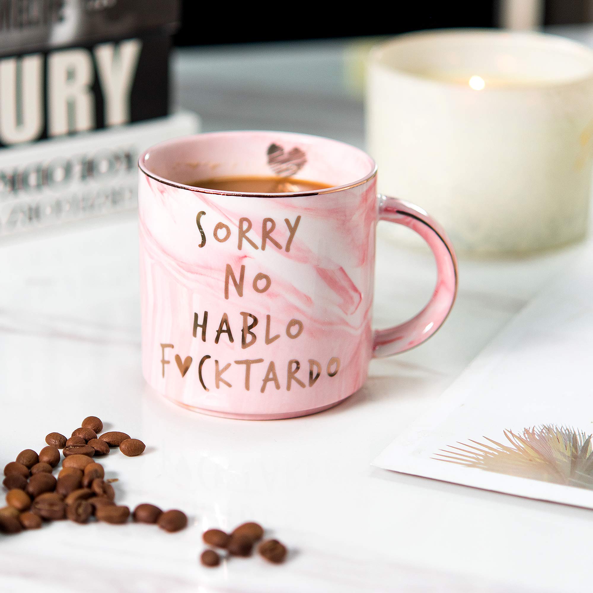 Funny Sarcastic Coffee Mug Gift for Women - 11.5oz Ceramic Cup with 'Sorry No Hablo Fuctardo' Print - Perfect Novelty Gift for Friends, Coworkers, Boss, Birthday, Mom, Sister & BFF - Great for Office Humor, White Elephant Gifts & Stress Relief at Work