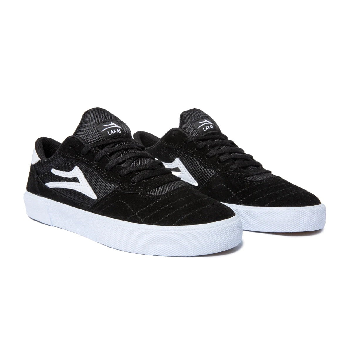 Lakai Cambridge Black & White Suede Skate Shoes - Men's High-Top Sneakers for Street Style & Skateboarding | Perfect for Urban Fashion & Board Sports