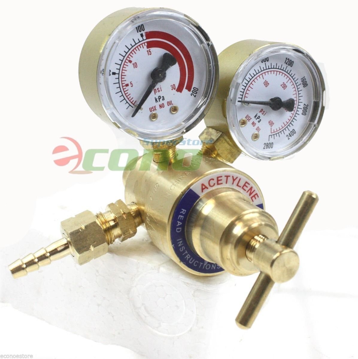 Premium Solid Brass Oxygen & Acetylene Regulators for Victor Gas Torch - Heavy Duty Welding & Cutting Equipment - Perfect for Metal Fabrication, HVAC Repair & Industrial Applications