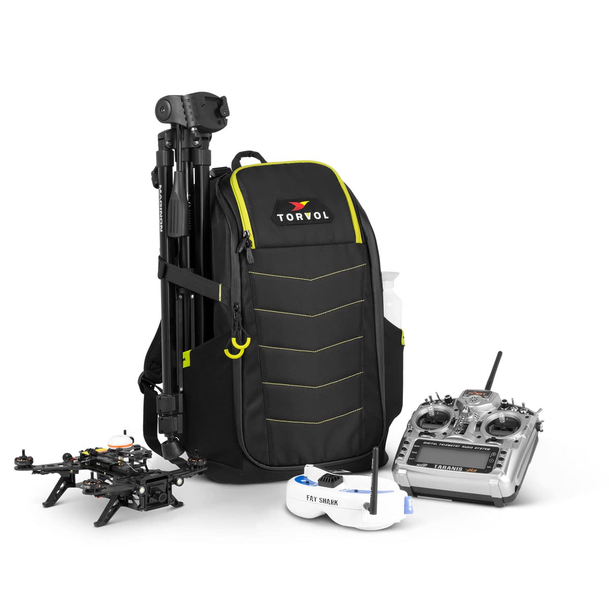 Quad Pitstop Backpack V2 - Durable 9L Green & Black Hiking Backpack for Outdoor Adventures, Travel & Daily Commute