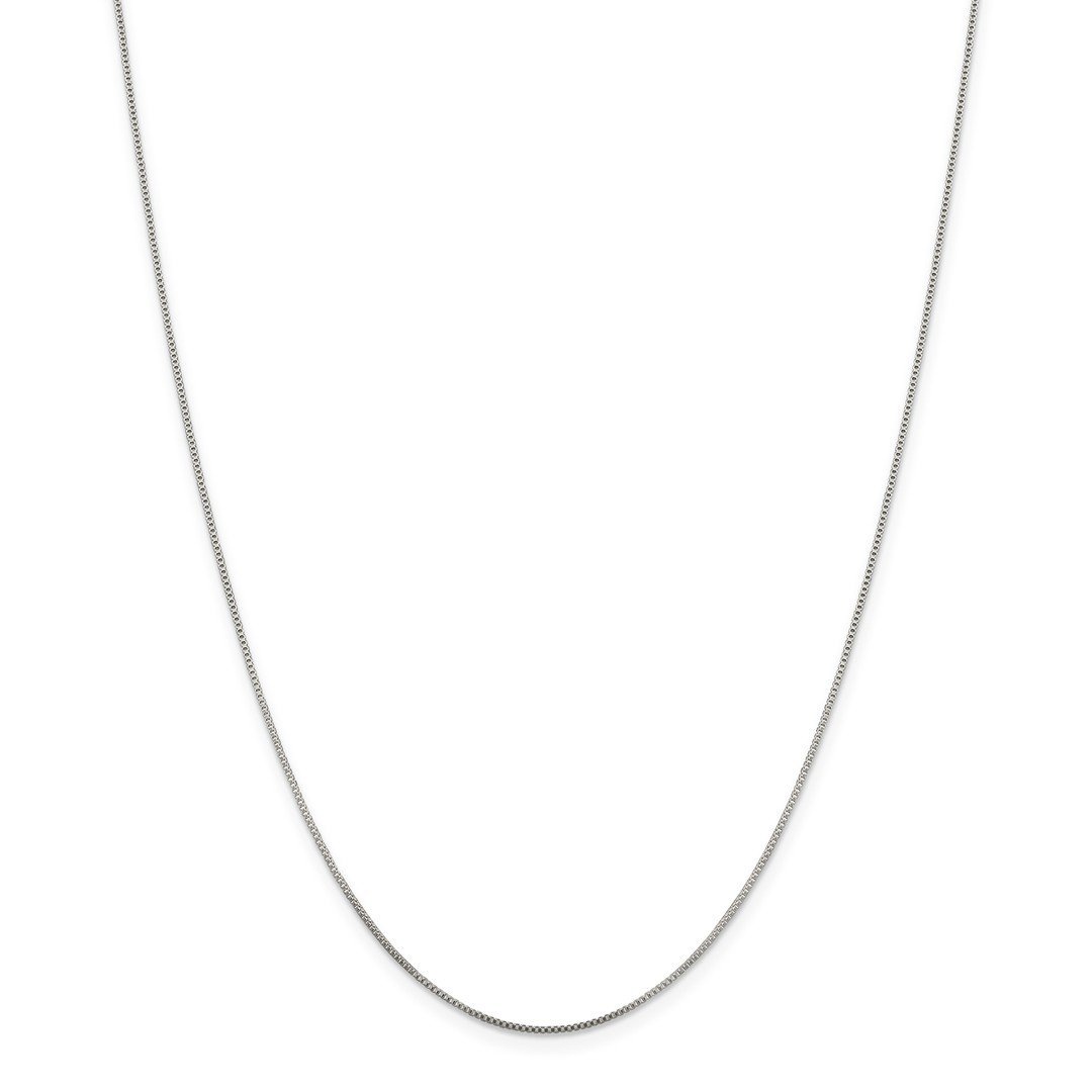 925 Sterling Silver .8mm Link Box Chain Necklace 22 Inch - Dainty Pendant Charm Locket for Women - Elegant Fine Jewelry Gift for Her - Perfect for Everyday Wear, Date Nights & Special Occasions