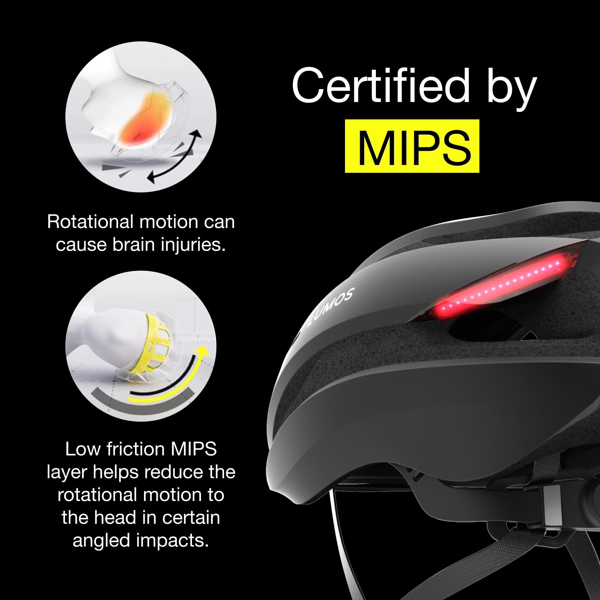 Lumos Ultra Smart Bike Helmet with Customizable LED Lights & Turn Signals - Lightweight Adult Cycling Helmet for Men & Women - Perfect for Commuting, Night Riding & Urban Cycling Safety
