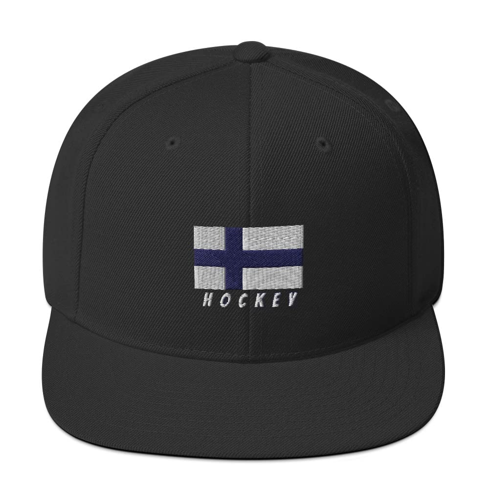 Finland Hockey Snapback Hat - Classic Adjustable Finland Hockey Cap with Unique Design - Perfect for Hockey Fans, Sports Enthusiasts & Streetwear Fashion