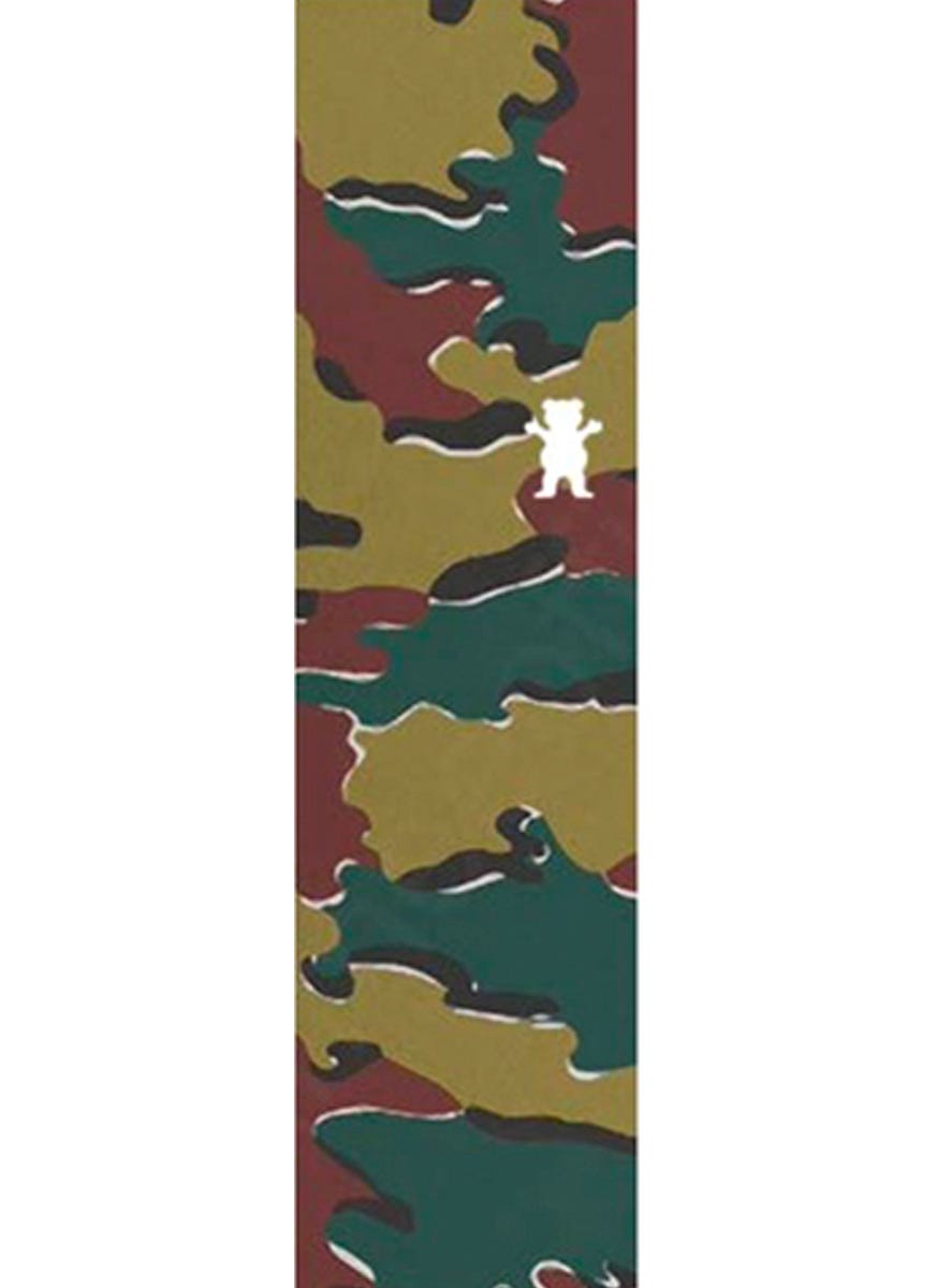 Grizzly Camo Grip Tape - Non-Slip Skateboard & Longboard Grip for Enhanced Traction - Perfect for Street Skating, Park Riding & Board Customization