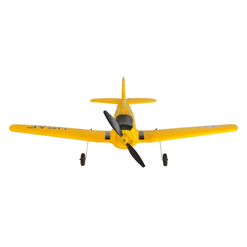 TOP RC Hobby Remote Control Airplane Mini AT6 RTF 450mm - Yellow/Silver | Ready-to-Fly RC Plane for Beginners & Adults | Perfect for Outdoor Flying, Backyard Fun & RC Hobby Enthusiasts