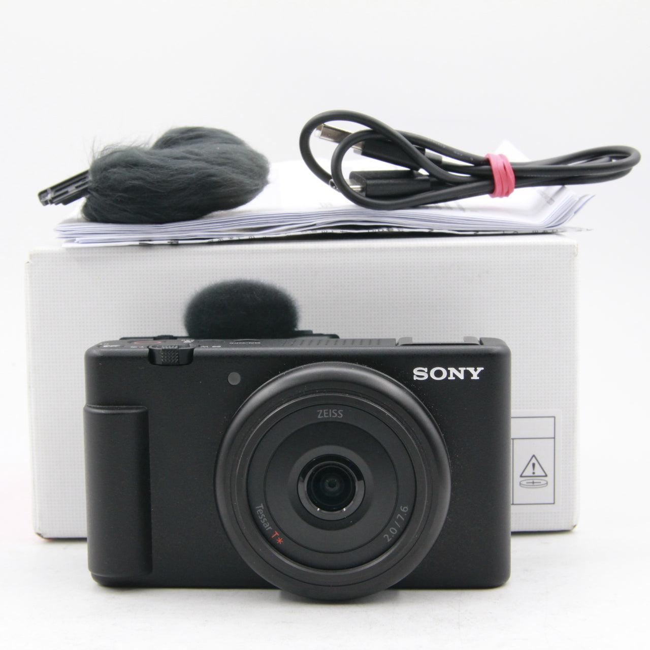 Open Box Sony ZV-1F Vlogging Camera (Black) - Perfect for YouTube, Travel & Content Creation