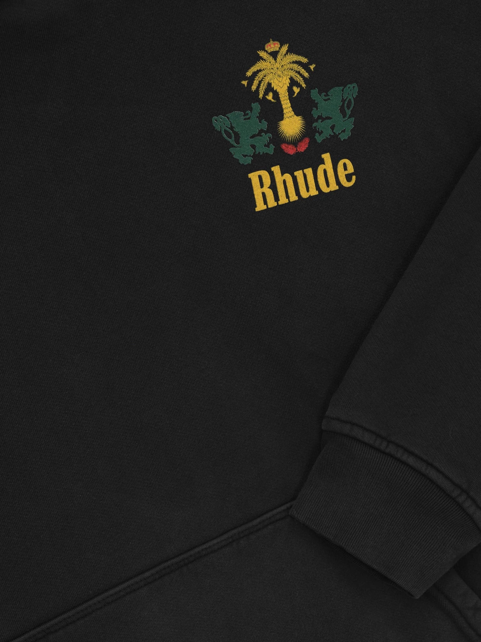 Rhude Tabaco Hoodie Black - Premium Streetwear Hoodie for Men | Trendy Oversized Fit | Perfect for Casual Wear, Street Style & Urban Fashion