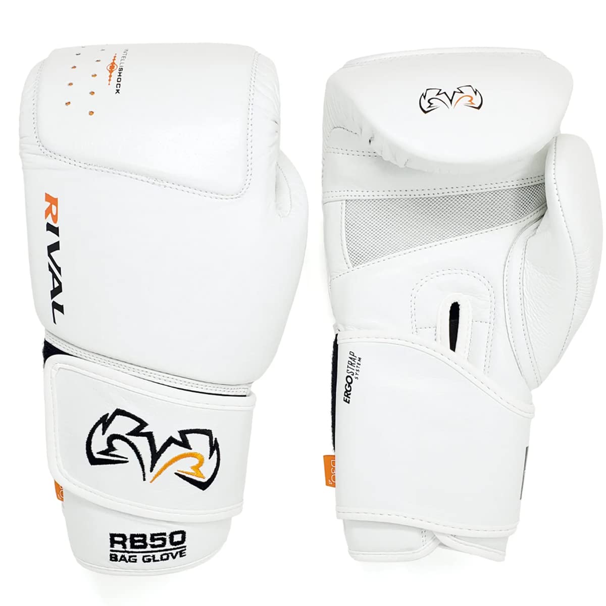 RIVAL Boxing RB50 Intelli-Shock Compact Bag Gloves with Hook & Loop Closure - Soft Inner Lining & Multi-Layered Foam Padding for Training, Sparring & Fitness Workouts - Perfect for Boxing, MMA & Home Gym Use