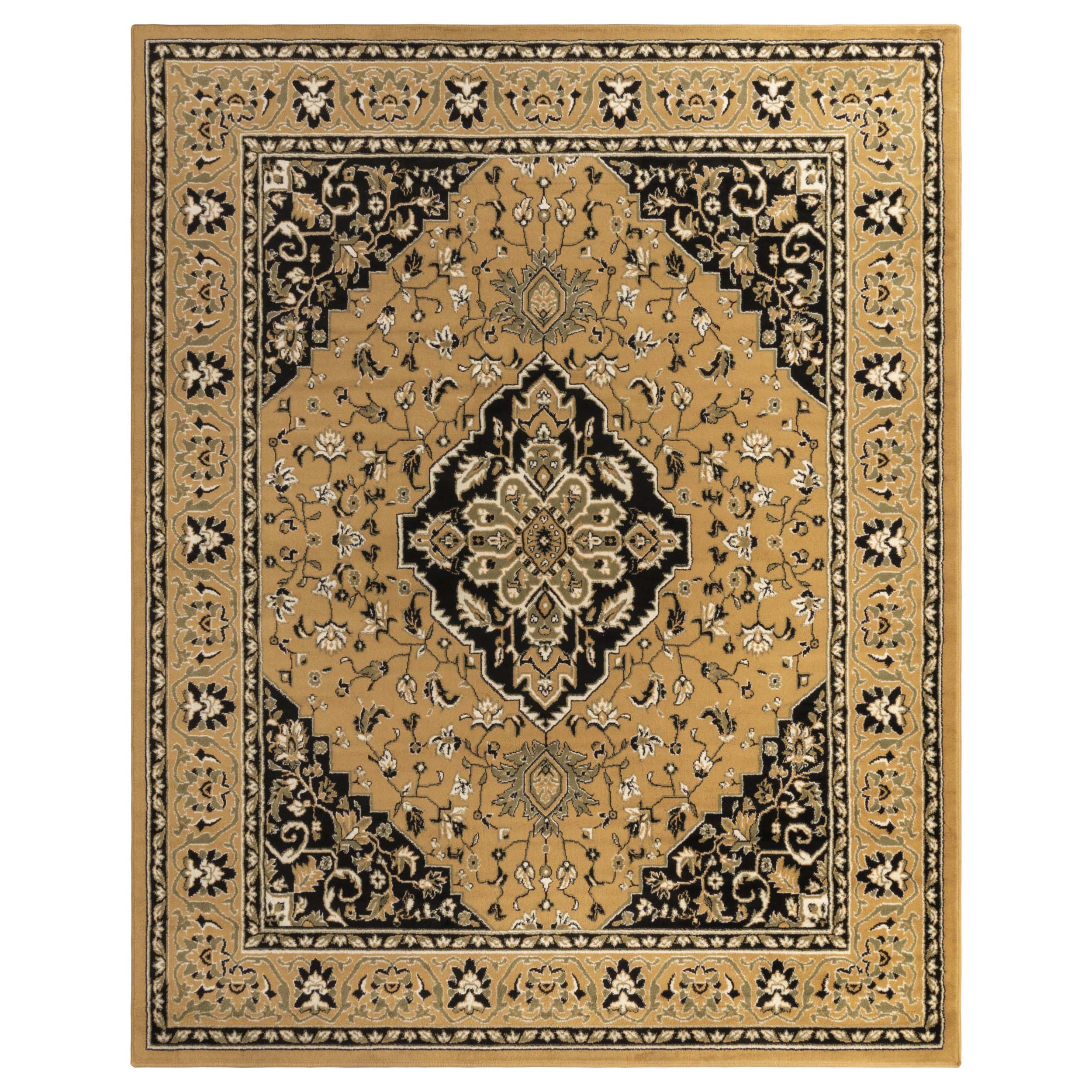 Glendale Traditional Floral Medallion Indoor Area Rug - Non-Slip Living Room Carpet, Bedroom Runner, Hallway Decor | Soft & Durable Home Floor Mat for Cozy Interior Design