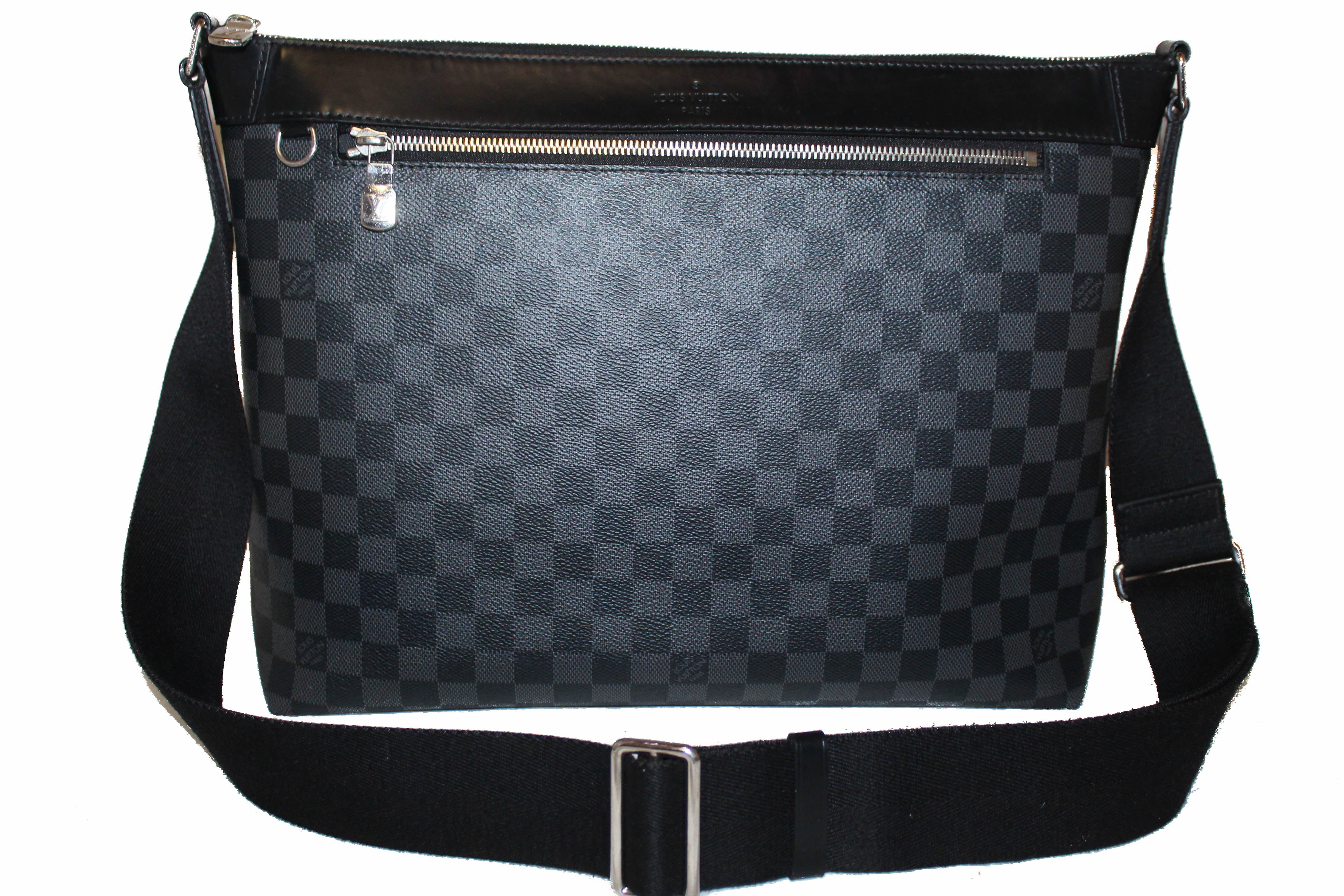 Authentic Louis Vuitton Damier Graphite Mick MM Messenger Bag for Men - Stylish Business & Travel Crossbody Bag - Perfect for Work, Commuting & Weekend Outings