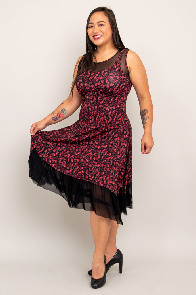 Danube Floral Print Bamboo Dress - Breathable & Comfortable Summer Dress for Women - Perfect for Beach Vacations, Outdoor Parties & Casual Wear