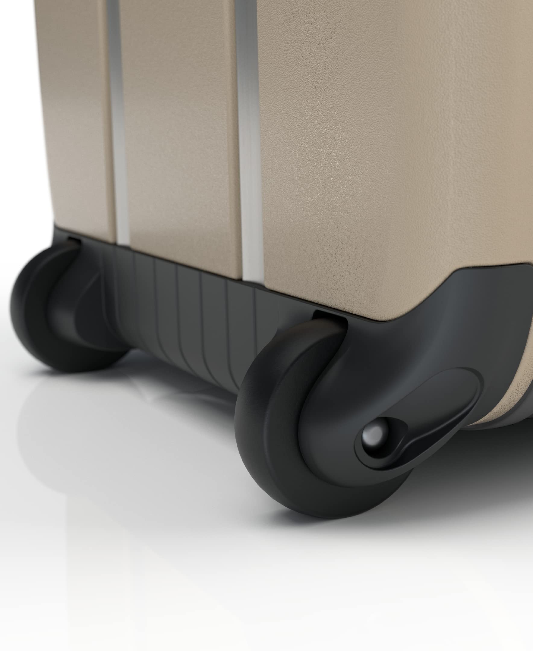 Rollink Flex Vega Medium Checked Collapsible Suitcase - Lightweight Hardshell Luggage with Silent 360° Spinner Wheels, TSA Lock, Water & Scratch Resistant | Perfect for Air Travel, Business Trips & Vacation Packing